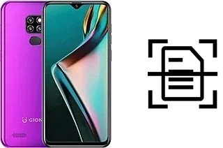 Digitalize documentos em um Gionee P12