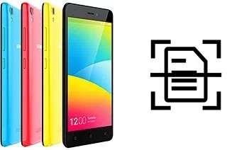 Digitalize documentos em um Gionee Pioneer P5W