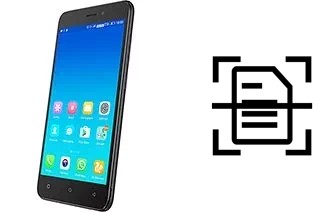 Digitalize documentos em um Gionee X1