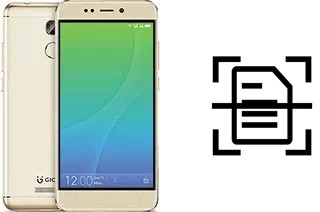 Digitalize documentos em um Gionee X1s