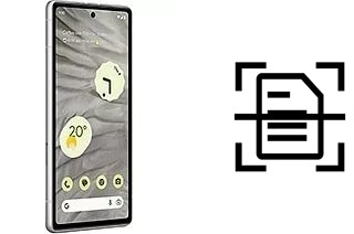 Digitalize documentos em um Google Pixel 7a