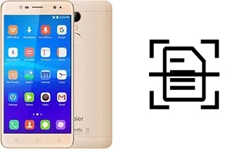 Digitalize documentos em um Haier L7