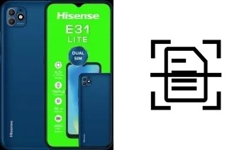 Digitalize documentos em um HiSense E31 LITE