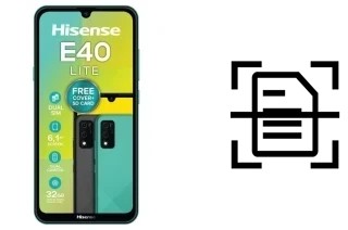 Digitalize documentos em um HiSense E40 LITE