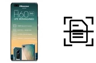 Digitalize documentos em um HiSense H60 5G