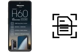 Digitalize documentos em um HiSense H60 Zoom