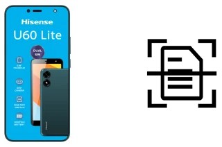 Digitalize documentos em um HiSense U60 Lite