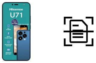 Digitalize documentos em um HiSense U71