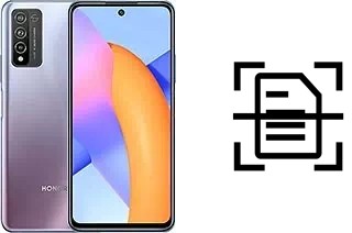 Digitalize documentos em um Honor 10X Lite