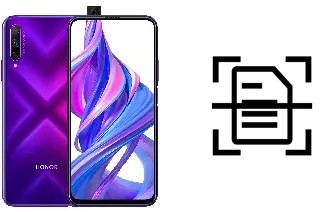 Digitalize documentos em um Honor 9X Pro