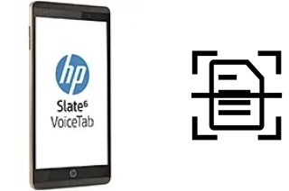 Digitalize documentos em um HP Slate6 VoiceTab