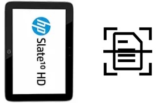 Digitalize documentos em um HP Slate10 HD