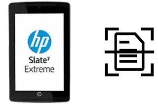 Digitalize documentos em um HP Slate7 Extreme