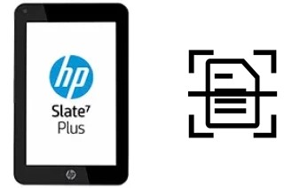 Digitalize documentos em um HP Slate7 Plus