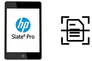 Digitalize documentos em um HP Slate8 Pro