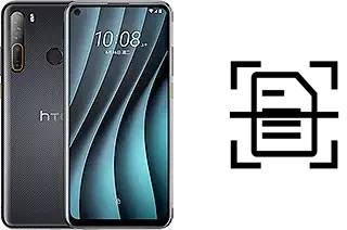 Digitalize documentos em um HTC Desire 20 Pro