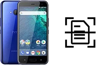Digitalize documentos em um HTC U11 Life