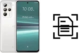 Digitalize documentos em um HTC U23 Pro