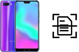 Digitalize documentos em um Huawei Honor 10