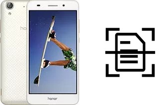 Digitalize documentos em um Huawei Honor Holly 3