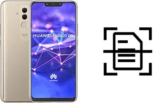 Digitalize documentos em um Huawei Mate 20 lite