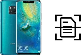 Digitalize documentos em um Huawei Mate 20 Pro