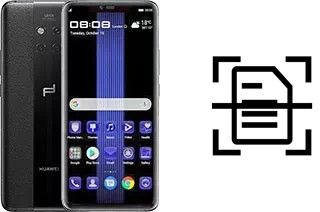 Digitalize documentos em um Huawei Mate 20 RS Porsche Design