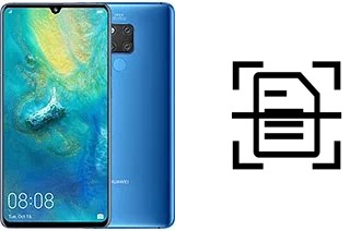 Digitalize documentos em um Huawei Mate 20 X