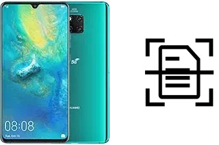 Digitalize documentos em um Huawei Mate 20 X (5G)