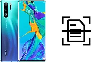 Digitalize documentos em um Huawei P30 Pro