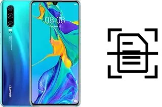 Digitalize documentos em um Huawei P30