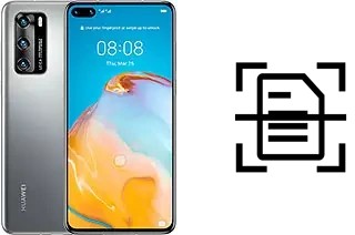 Digitalize documentos em um Huawei P40