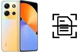 Digitalize documentos em um Infinix Note 30i
