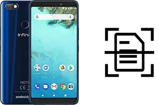 Digitalize documentos em um Infinix Note 5