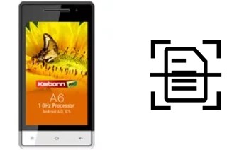 Digitalize documentos em um Karbonn A6