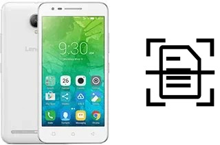Digitalize documentos em um Lenovo C2