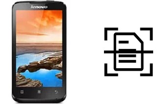 Digitalize documentos em um Lenovo A316i