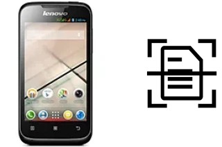 Digitalize documentos em um Lenovo A369i