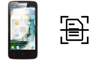 Digitalize documentos em um Lenovo A820