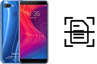Digitalize documentos em um Lenovo K5 play