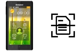 Digitalize documentos em um Lenovo K800