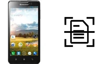 Digitalize documentos em um Lenovo P780