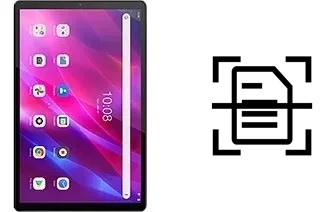 Digitalize documentos em um Lenovo Tab K10