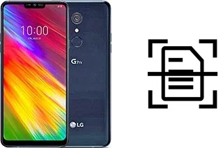 Digitalize documentos em um LG G7 Fit