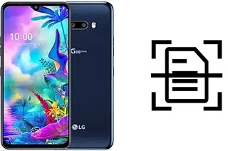 Digitalize documentos em um LG G8X ThinQ