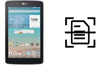 Digitalize documentos em um LG G Pad 7.0 LTE