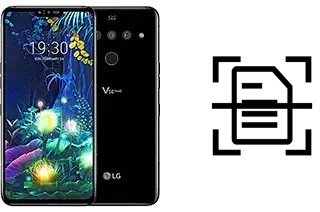 Digitalize documentos em um LG V50 ThinQ 5G