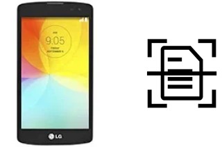 Digitalize documentos em um LG L Fino