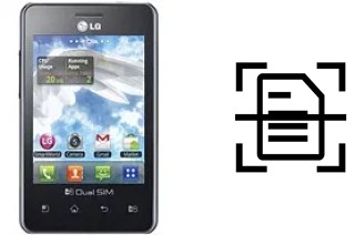 Digitalize documentos em um LG Optimus L3 E405