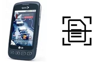 Digitalize documentos em um LG Optimus S